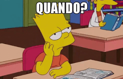 Bart Simpson in Classroom Asking Quando