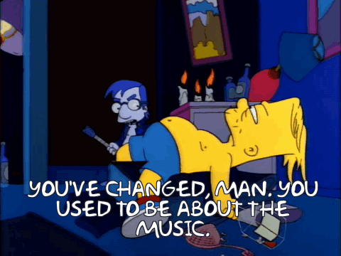 Bart Simpson Laying on Floor You've Changed Man