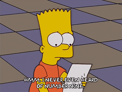 Bart Simpson Long List GIF