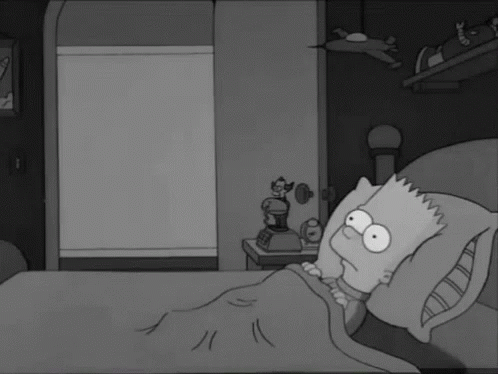 Bart Simpson Lying In Bed GIF