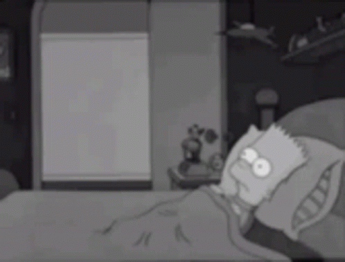 Bart Simpson Lying In Bed GIF