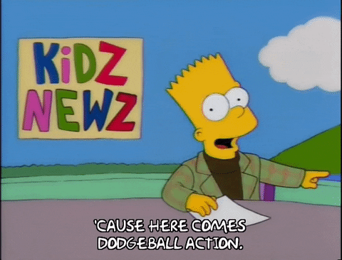 Bart Simpson News Anchor GIF