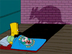 Bart Simpson Rat Shadow GIF