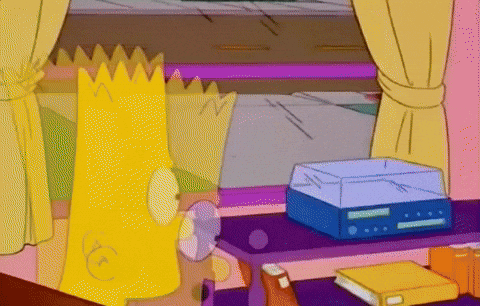 Bart Simpson Seeing Imposter GIF