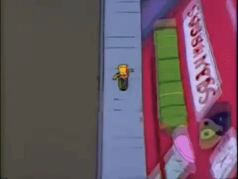 Bart Simpson Sitting on a Couch