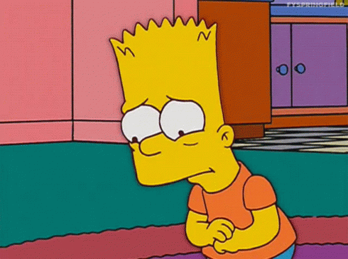 Bart Simpson Sitting With Hands Folded