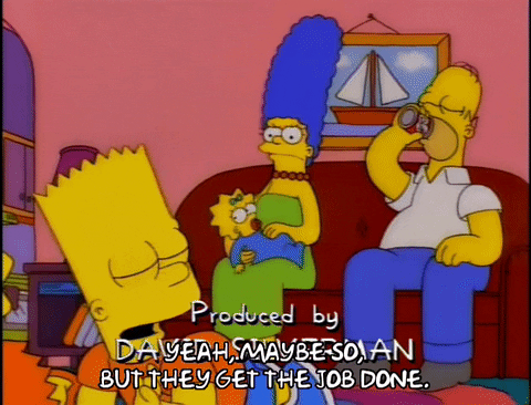 Bart Simpson Talking Maybe So With Homer Simpson GIF