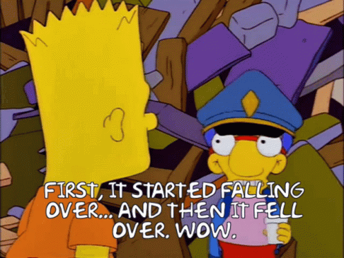 Bart Simpson Talking to Police Officer