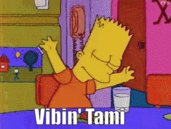Bart Simpson Vibin Tami Arms Outstretched