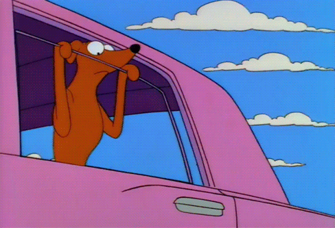 Bart Simpson Worried About Dog GIF