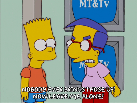 Bart Simpson You Need To Leave Me Alone GIF
