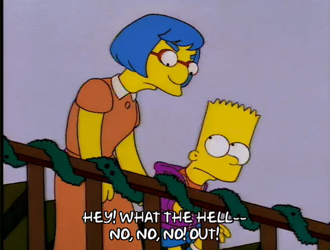 Bart Simpson You Need To Leave Out Now GIF