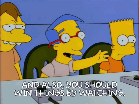 Bart Simpson You Should Win Things By Watching
