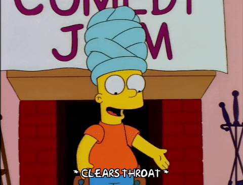 Bart Simpsons With Head Dress Ahem GIF