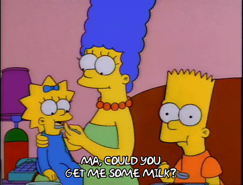 Bart Simson Ma You Get Me Some Milk GIF