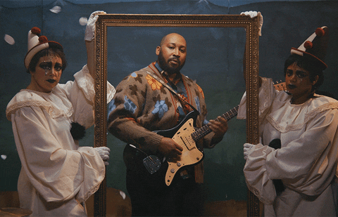 Bartees Strange Playing Guitar GIF