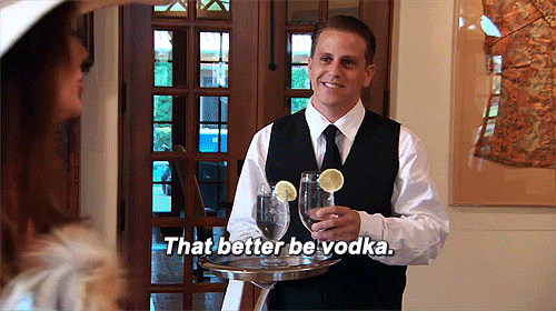 Bartender Offers Two Shots Of Vodka GIF