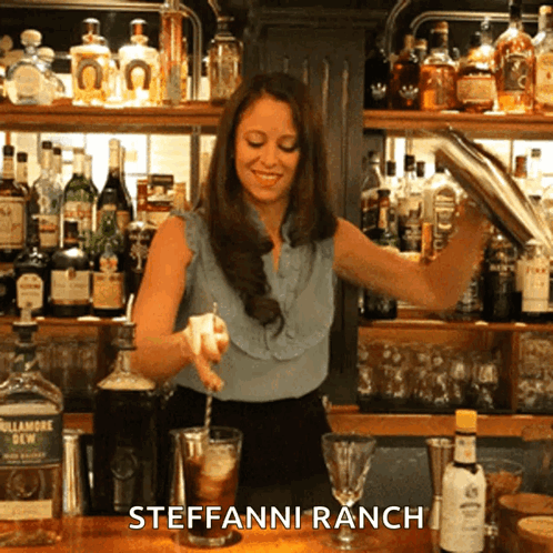 Bartender Pouring Drink