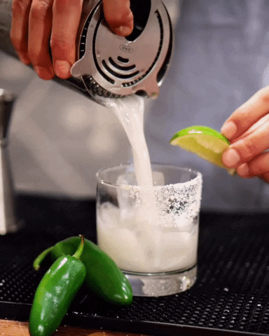 Bartender Preparing Spicy Margarita GIF
