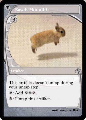 Basalt Monolith Rabbit Card