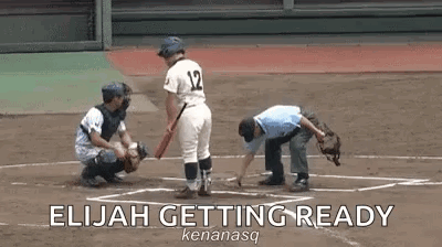 Baseball Bat Elijah Getting Ready GIF