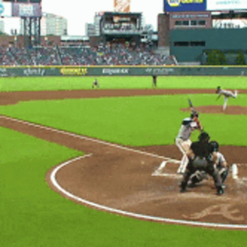 Baseball Bat Swing Toss GIF