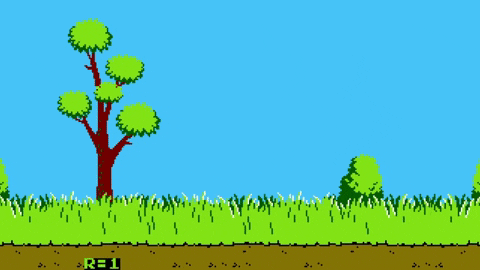 Baseball Duck Hunt Dog GIF