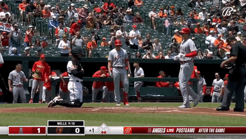 Baseball Game Between Wells And Angels GIF