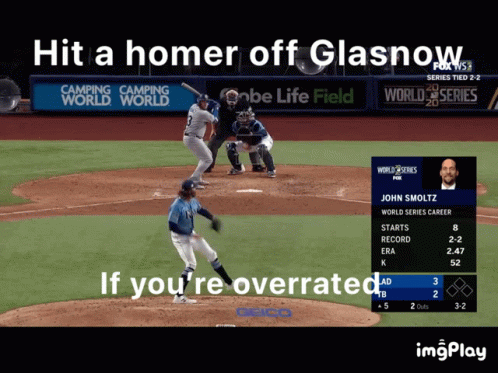 Baseball Game Hit Homer Off Glasnow