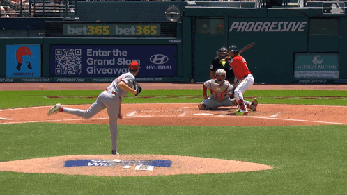 Baseball Game in Front of Bet365 Ad