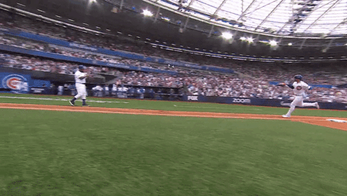 Baseball Game in Stadium with Fox Logo