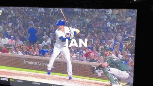 Baseball Game on ESPN With Jan