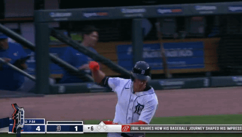 Baseball Game Score 1 to 4