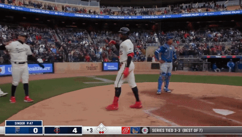 Baseball Game Score 4-3