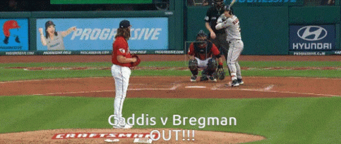 Baseball Game With Hyundai And Progressive Ads GIF