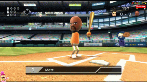 Baseball Game With Matt at Bat
