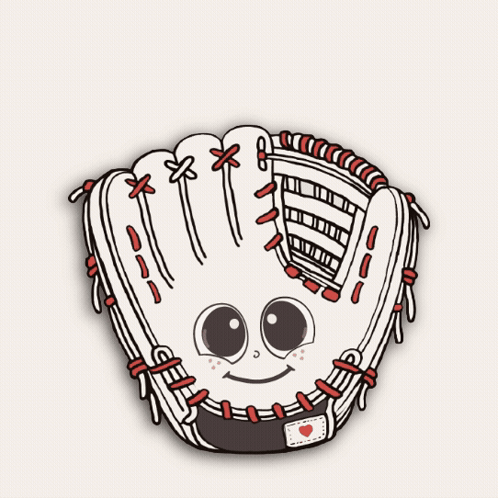 Baseball Glove Saying Love You