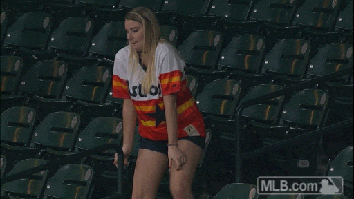 Baseball Houston Astros Fan Chicken Dance GIF