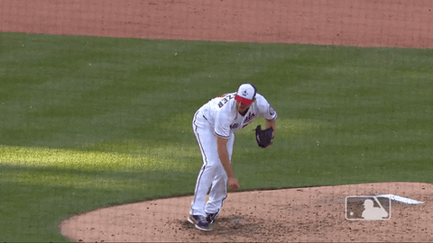 Baseball League Max Scherzer Slow-mo GIF