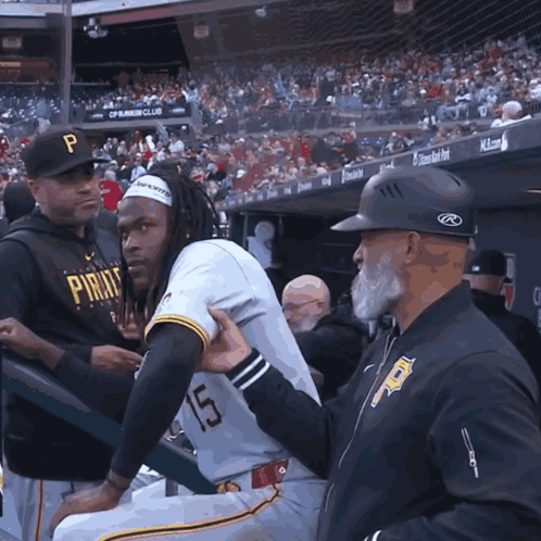 Baseball Player 15 Talking to Coach