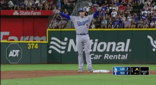 Baseball Player Freeman on Back