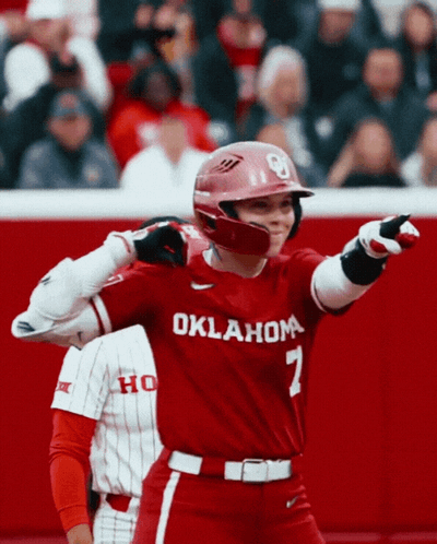 Baseball Player From Oklahoma Number 7 GIF