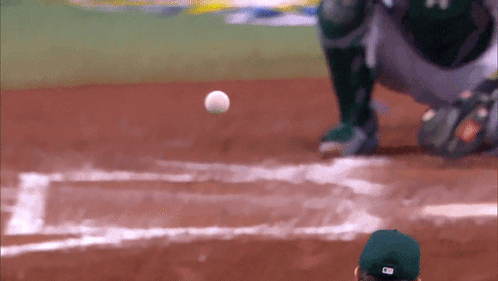Baseball Player Green Hat M On Back GIF