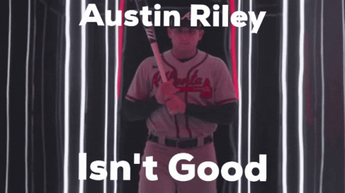 Baseball Player Holding Bat Austin Riley Isn't Good