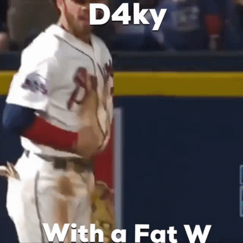 Baseball Player Holding Stomach D4ky With Fat W GIF