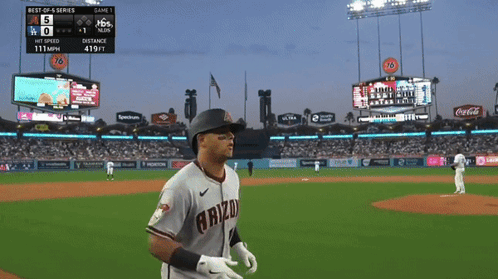 Baseball Player In Arizona Jersey GIF