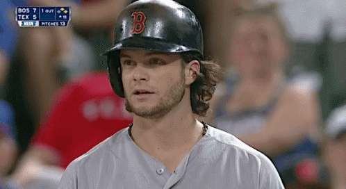 Baseball Player In Black Helmet With Letter B GIF