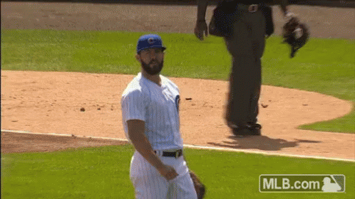 Baseball Player in Blue Cap