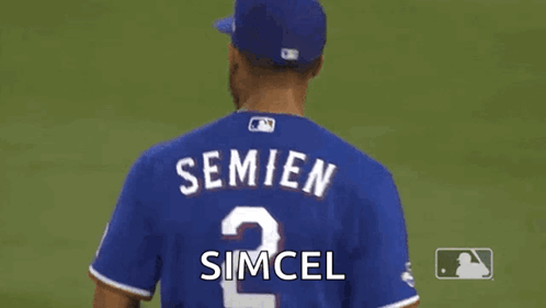 Baseball Player in Blue Jersey Number 2