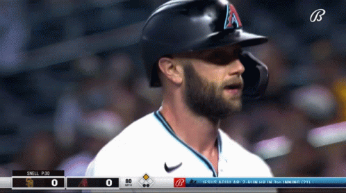 Baseball Player In Front Of Scoreboard Saying Smell P 30 GIF